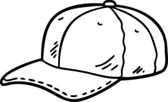 Illustration of Simple Baseball Cap Design for Apparel and Merchandising vector