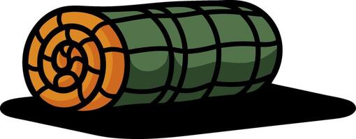 Illustration of Sushi Roll Japanese Food Art for Packaging and Design Projects vector