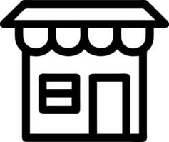 Illustration Simple Storefront Minimalistic Design vector