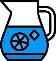 Lemonade Pitcher with Ice Summer Refreshment for Branding and Design Projects vector