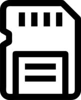 Memory Card Digital Storage Illustration for Technology Design Projects vector