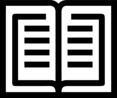 of Open Book with Text Lines for Educational and Publishing Use vector