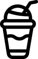 of Refreshing Beverage Cup with Straw for Illustrations and Design Projects vector