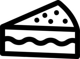 Slice of Cake for Dessert Themed Designs and Culinary Projects vector