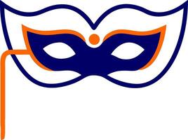 Venetian Carnival Mask Simple Illustration Ideal for Event Invitations vector