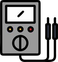 Vintage Digital Multimeter for Electronics and Engineering Projects vector