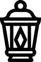 Vintage Lantern Outline Art for Design and Craft Projects vector
