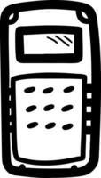Vintage Mobile Phone Illustration for Retro Themed Designs and Tech Projects vector
