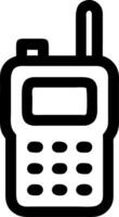 Vintage Walkie Talkie for Communication and Tech Design vector