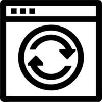 Web Browser Refresh Graphic for User Interface Designs vector