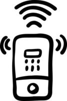 Wireless Phone Communication for Technology Websites or Apps vector