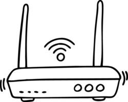 Wireless Router for Technology and Connectivity Illustrations vector