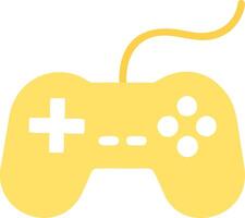 Yellow Game Controller for Gaming Designs and Illustrations vector