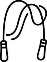 Macro Close up of Jump Rope in Motion vector