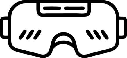 Macro Close up of Futuristic Virtual Reality Headset with LED Indicators vector