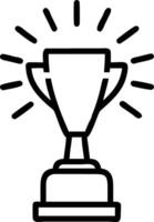 Glossy surface with a business trophy and spotlight vector