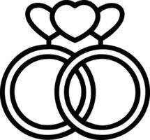 Glossy background with a pair of wedding rings on a pillow vector