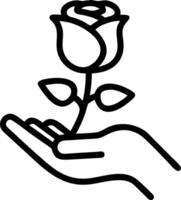 Glossy background with a single rose and a handwritten note vector