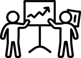Kids Creating a Financial Chart vector