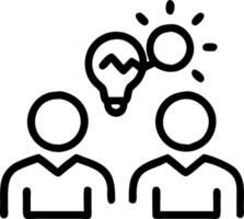 Kids Brainstorming with Business Icons vector