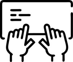 Macro shot of hands touching a futuristic smartboard during a meeting glowing background with copy space vector
