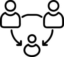 Peer to Peer Support System vector