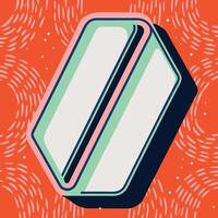 Abstract Geometric Design with Pastel and Bold Colors vector