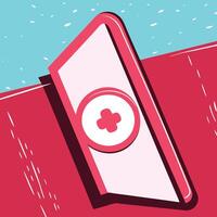 Mobile Health App Digital Healthcare Access vector