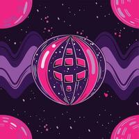 Cosmic Orb Abstract Space Art vector