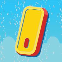 Summer Fun Colorful Floating Device Illustration vector