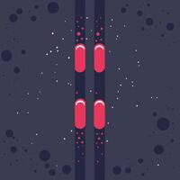 Abstract Art Dual Vertical Lines with Red and White Dots vector