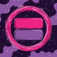 Abstract Purple and Pink Design with Circular Frame vector