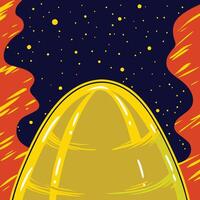 Cosmic Egg Abstract Space Art vector