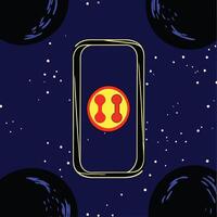 Cosmic Device Abstract Space Exploration vector