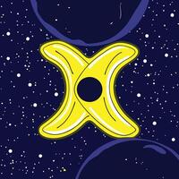 Cosmic Banana X Abstract Space Art vector