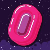 Abstract Pink Cosmic Design, Space Art, Galaxy Background vector
