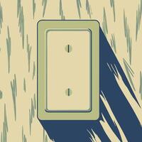 Double Outlet Wall Plate A Simple Illustration vector