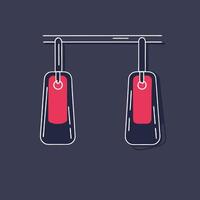 Hanging Tags Design Elements for Retail Displays vector