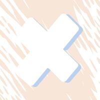 Abstract Cross Graphic Design Element vector