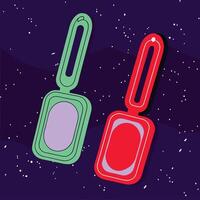Abstract Colorful Tags Design Elements vector