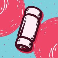 Abstract Cylindrical Container Design Pink and Maroon vector