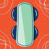 Abstract Teal and Orange Design with Circles vector