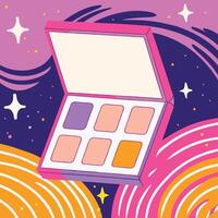 Cosmic Eyeshadow Palette Vibrant Colors for a Stellar Look vector