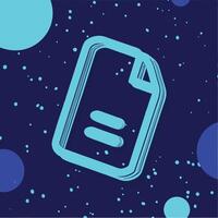 Document File Icon Abstract Design vector
