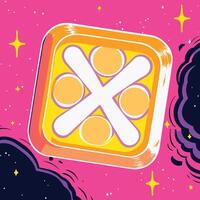 Abstract Cosmic App Icon Design vector