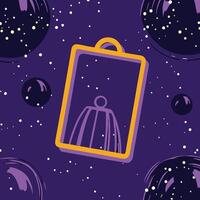 Cosmic Elevator A Journey Through Space vector