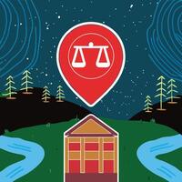 Finding Justice A Guide to Legal Resources vector