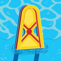 Summer Pool Float Fun Aquatic Recreation vector