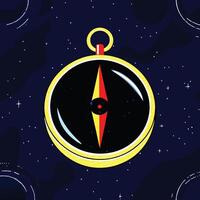 Cosmic Compass A Celestial Navigation Guide vector