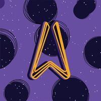 Abstract Arrow Navigation in Space vector